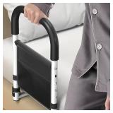 BOLESHU Bed Rails for Elderly Adults Safety, Medical Bed Assist Rail for Seniors, Bedrails for King Twin Full Size Bed, Height Adjustable Bedside Railing Grab Bar Handle with Storage Bag