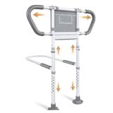 easymake Bedside Rail for Elderly Safety Adjustable Bed Aid with Storage Pocket, Non-Slip Handle,400 lbs Gravity Capacity (Stand-Compatible with Bed Frames 13.19 or Higher)