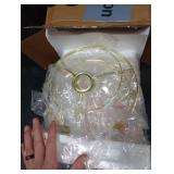 Oneach 19.5 Small Table Lamps Set of 2, Pull Chain Switch Bedside Metal Table Lamps, Modern Nightstand Lamp with Linen Shade, Rustic Lamp for Living Room, Bedroom, Home Office, Nursery