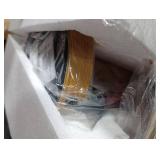 Oneach 19.5 Small Table Lamps Set of 2, Pull Chain Switch Bedside Metal Table Lamps, Modern Nightstand Lamp with Linen Shade, Rustic Lamp for Living Room, Bedroom, Home Office, Nursery