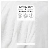 Bedsure GentleSoft Fluffy White King Size Blanket for Bed, Thick Soft Sherpa Faux Fur Fleece Bedding Fuzzy Plush Winter Warm Heavy Large King Blanket, Cozy White Gifts for Men Women, 108x90