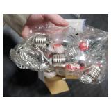 Aurelema Christmas Snow Globe String Lights 6.6ft 10 LED Vintage Christmas Tree Bulb Lights with Cute Ornaments for Xmas Indoor Outdoor Home Office Table Party Decor Battery Operated (Multicolor)