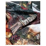 Avezano 10x7 ft Christmas Window Backdrop for Photography Red Fireplace Snow Scene Christmas Background Xmas Family Holiday Party Decorations Indoor