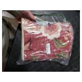 Beeiva Floral Washable Runner Rug 2x6, Red Christmas Runners Rug for Hallway with Rubber Backing, Ultra Thin Vintage Non Skid Washable Carpet for Bedroom Entrway Laundry Room