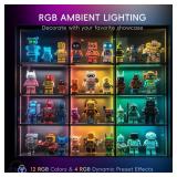 lexall 3 Pack Under Cabinet Lighting, 60 LED Rechargeable Motion Sensor Light Indoor with Charging Station, Dimmable LED RGB Light Bar, Magnetic Under Counter Lights for Kitchen, Night Safe Light