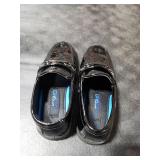 Josmo Boys Dress Shoes Slip-On Comfort Uniform Oxford Loafer with Buckle - Black Patent (Sizes 1 Big Kid)