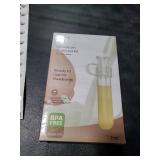 Nuliie Colostrum Collector Kit 7ml/6pcs, Leakproof, Reusable Breast Milk Collector, Heat & Freezer Resistant, BPA-Free, With Cotton Cloth Wipe, Storage Case, Cleaning Brush - Ready-to-Use for Newborns