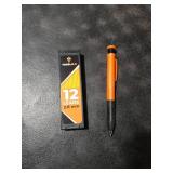 THORVALD New 3-in-1 Carpenter Pencils with Finger Grip for Construction - Incl. 7 Leads + Sharpener - Solid Mechanical Pencils with Fine Point/Best Marking tools Construction/Carpenters/Scriber