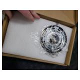 CCYCOL LED Pendant Lights Kitchen Island, Modern Brushed Nickel Bubble Crystal Hanging Pendant Light Fixtures, Mini Kitchen Pendant Lighting Over Island, 4000K (1Pack)