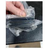 8 Pack - 16 inch Black Hidden L Shelf Bracket (1/5 Inch Thicked) Iron Floating Shelf Brackets Rustic Industrial Metal Brackets for Shelf Support