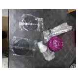 Tioncy Christmas Vintage Soap Dispenser for Bathroom 8 oz Glass Kitchen Hand Dispenser with Pump Farmhouse Antique Snowflake Liquid Hand Soap Accessories Rustic Antique Bathroom Decor(Purple)