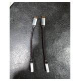 TIPSEAN USB C to 3.5mm Headphone Jack Adapter(2 Pack), USB-C to Aux Audio Dongle Cable for iPhone 17 Pro Max/17 Pro, 16/15 Pro Max, 16/15 Pro, Galaxy S23-S21 Ultra, Pixel, iPad Pro, MacBook (Black)