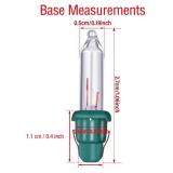 Mudder 50 Pcs Replacement Mini Light Bulbs Christmas Tree 2.5 V Incandescent Glass String Light Bulbs with Base Indoor Outdoor Xmas Decoration, 0.17 Ampere, 0.425 Watt (Clear,Green)