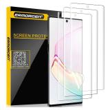 Ermorgen (2Pack) TPU Screen Protector Compatible for Samsung Galaxy Note 10 Plus 10+ 5G (2019) High Definition Edge to Edge (Full Coverage) Anti-Scratch Bubble-Free Support Fingerprint Sensor