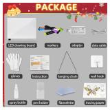 Lumiboard Led Drawing Board with 13 Light Effects, 16 Rechargeable Glow Doodle LED Note Board with Colors, Neon Light Up Drawing Tablet Gifts for Kids for Valentines Birthday Christmas Gift Ideas