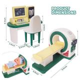 Doctor Kit for Toddlers 3-5, Kids Doctor Playset with Medical Tools, X-ray Machine and Toy Stethoscope ,Educational Pretend Play for Boys & Girls Ages 2 3 4 5 6,Birthday Gift & Dress-Up Toys