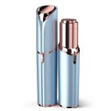 Facial Hair Remover for Women - as Seen on TV Painless Face Shaver - Electric Hair Removal Device for Face Lips Peach Fuzz with Light (Blue)