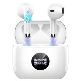 Wireless Bluetooth 5.4 Earbuds, Ear Buds LED Power Display Headphones 6D Stereo, Bluetooth Earbuds in-Ear Noise Cancelling Mic, 40H Playback Mini Case IP7 Waterproof Sports Earphones for Android iOS