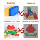 Building Blocks Set for Kids with Baseplate Big Building Bricks 101Pcs Classic Bulk Sensory Toy for Kids Toddlers Boys Girls 15 Random Colors Birthday Gift Compatible with Lego All Major Brand