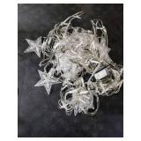 Ramadan Lights Outdoor Decorations 218 LED 13.8ft Star Curtain Fairy Lights with 12 Drops, Clear Wire LED String Light Decor with 8 Modes for Wedding Party Holiday Christmas Home Indoor Outdoor Decor