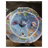 Inflatable Cat Dog Baby Water Mat Toy, [Newly Upgraded, 2 Layers Thickened] Premium Anti-Scratch Leak Proof Mat, with Floating Fish for Indoor Kitten Cats & Kids to Swatting Exercise Hunting (Dolphin)