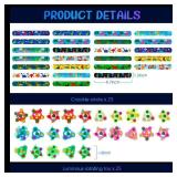 SEKEAHU 25 PCS Light Up Fidget Rotating Toy + 25PCS Slap Bracelets, Dinosaur Halloween Party Favors Christmas Stocking Stuffers for Kids 4-8-12 Goodie Bag Stuffers Glow in The Dark Supplies Gifts