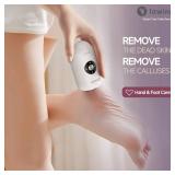 Electric Foot Callus Remover for Women Men, Rechargeable Electric Foot File Pedicure Tool with Stainless Steel Heads, Portable Feet Grinder for Cracked Dry Heels Dead Skin Calluses