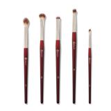 BK BEAUTY - BRUSH SET FOR HOODED OR SMALLER EYES (5PC) - Eyeshadow Brush Set for Blending, Smudging & Defining Eyeshadow and Eyeliner | Premium Eye Makeup Brushes for Precise Application