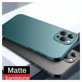 Casechics Compatible with iPhone Case,Luxury Matte Hard PC Slim Fit Ultra Thin Lightweight Camera Lens Protection Soft Shockproof Cover Phone Case (Grey,iPhone 16 Pro)