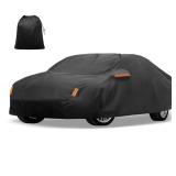 X AUTOHAUX Car Cover for Toyota Camry 2007-2022 210D-PU Outdoor Full Car Cover All Weather with Door Zipper for Waterproof Windproof Sun Rain Snow Protection