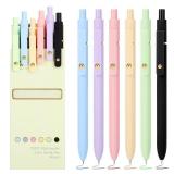 Ddaowanx Colored Gel Pens, 0.5mm Fine Point Retractable,Colorful Pens for Journaling,School Supplies, Gifts for Nurse and Teens, Stockings Stuffers for Women(6Pcs-Aesthetic Colors)