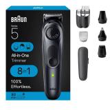 Braun All-in-One Style Kit Series 5 5471, 8-in-1 Trimmer for Men with Beard Trimmer, Body Trimmer for Manscaping, Hair Clippers & More, Ultra-Sharp Blade, 40 Length Settings, Waterproof