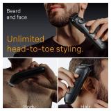 Braun All-in-One Style Kit Series 5 5471, 8-in-1 Trimmer for Men with Beard Trimmer, Body Trimmer for Manscaping, Hair Clippers & More, Ultra-Sharp Blade, 40 Length Settings, Waterproof