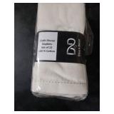 Dine n Decor Set of 12 Hemstitch Cloth Dinner Napkins 100% Cotton - Soft Durable Washable - Ideal for Events Weddings Holidays - Perfect Everyday Use Table Linen Cloth Napkins 18x18 - Ivory