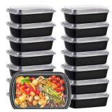 38oz Plastic Food Containers with Lids