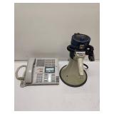 Meridian Office Phone with Radio Shack Powerhorn