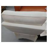 Viradis 72.4" Genuine Leather Zero Clearance Recliner Power Reclining Sofa, Retail $1640.00