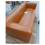Finnegan Leather Sofa in Caramel Retail $2023.99