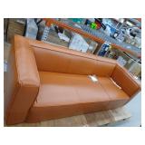 Finnegan Leather Sofa in Caramel Retail $2023.99
