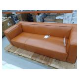 Finnegan Leather Sofa in Caramel Retail $2023.99