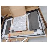 Faux Marble Top Trestle Dining Table