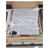 Faux Marble Top Trestle Dining Table