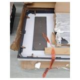 Faux Marble Top Trestle Dining Table