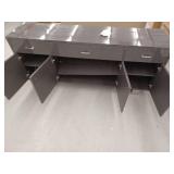 Modern Black Sideboard Buffet with Chrome Legs-Retail: $2799