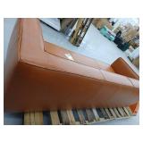 Finnegan Leather Sofa in Caramel Retail $2023.99