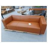 Finnegan Leather Sofa in Caramel Retail $2023.99