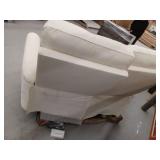 Viradis 54.2in Genuine Leather Zero Clearance Power Recliner Loveseat- Retail $1,310.00