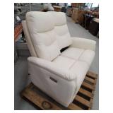 Viradis 54.2in Genuine Leather Zero Clearance Power Recliner Loveseat- Retail $1,310.00