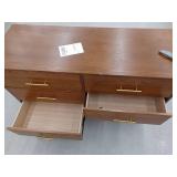 Modern 6-Drawer Walnut Dresser-Retail: $818