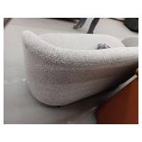 Contemporary Curved Boucle Loveseat Retail $939.99